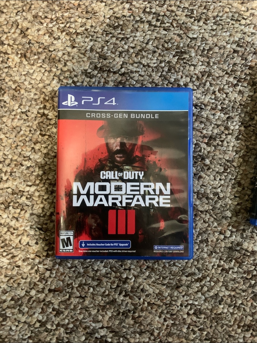 Sony PS4 Modern Warfare III Video Game - Blue, Black & Red